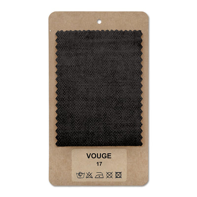 Échantillon de tissu VOUGE Onyx Foncé (VOUGE 17)