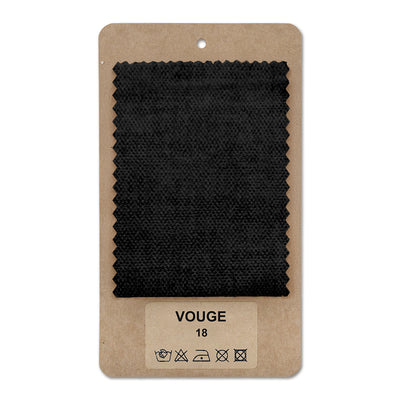 Échantillon de tissu VOUGE Noir Profond (VOUGE 18)