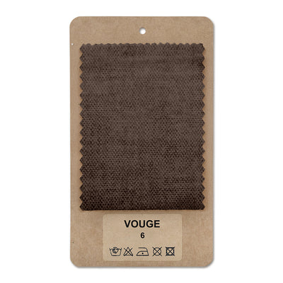 Échantillon de tissu VOUGE Brun Ébène (VOUGE 06)