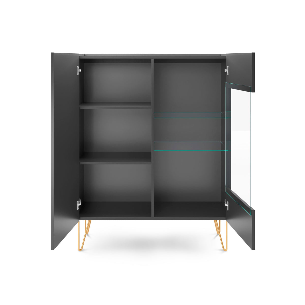 Ballada Glass Display Cabinet 97x122 cm, Glamour Style – photo 4