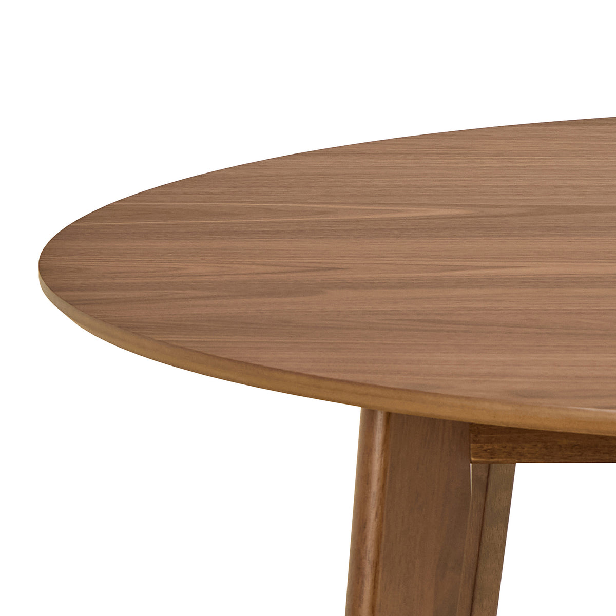 Krel Round Dining Table 120x76 cm, Japandi Style – close-up of details and texture