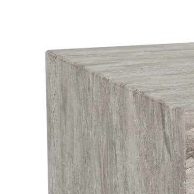 Segmento Set of 2 Coffee Tables with Stone Effect, Modern Style – close-up of details and texture