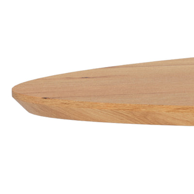 Surfo Large Oval Dining Table 220x76 cm, Industrial Style – close-up of details and texture