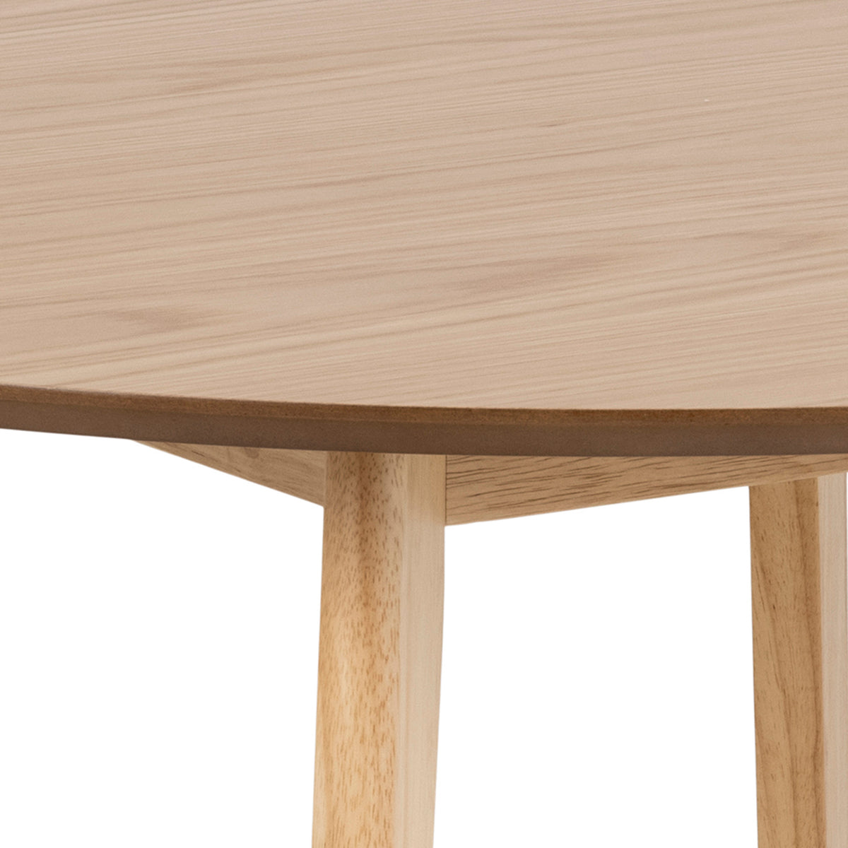 Krel Round Dining Table 105x76 cm, Scandinavian Style – close-up of details and texture