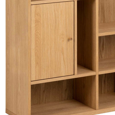 Asymo Bookcase for Living Room 90x180, Japandi Style – close-up of details and texture