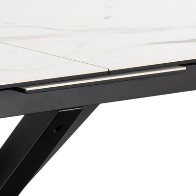 Lorrins Extendable Dining Table 168–210x76 cm, Modern Style – close-up of details and texture