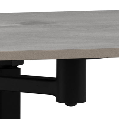 Dualis Coffee Table with Rotating Top 128x40 cm, Loft Style – close-up of details and texture