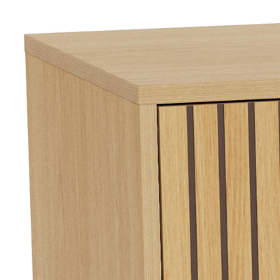Bambouz Sideboard 158x81 with a Lamella Front, Modern Style – close-up of details and texture