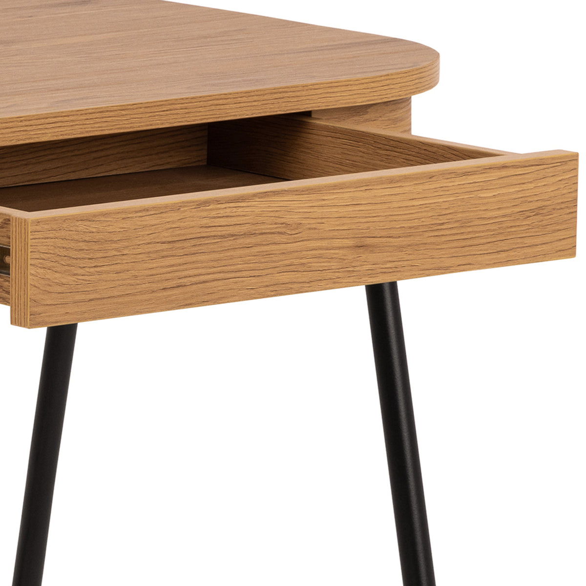 Astel Desk 120x60 with 2 Drawers, Modern Style – close-up of details and texture