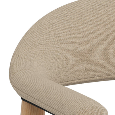 Hikari Komfort Set of Two Chairs with Armrests, Scandinavian Style – close-up of details and texture