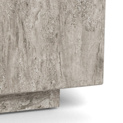 Segmento Set of 2 Coffee Tables with Stone Effect, Modern Style – close-up of details and texture