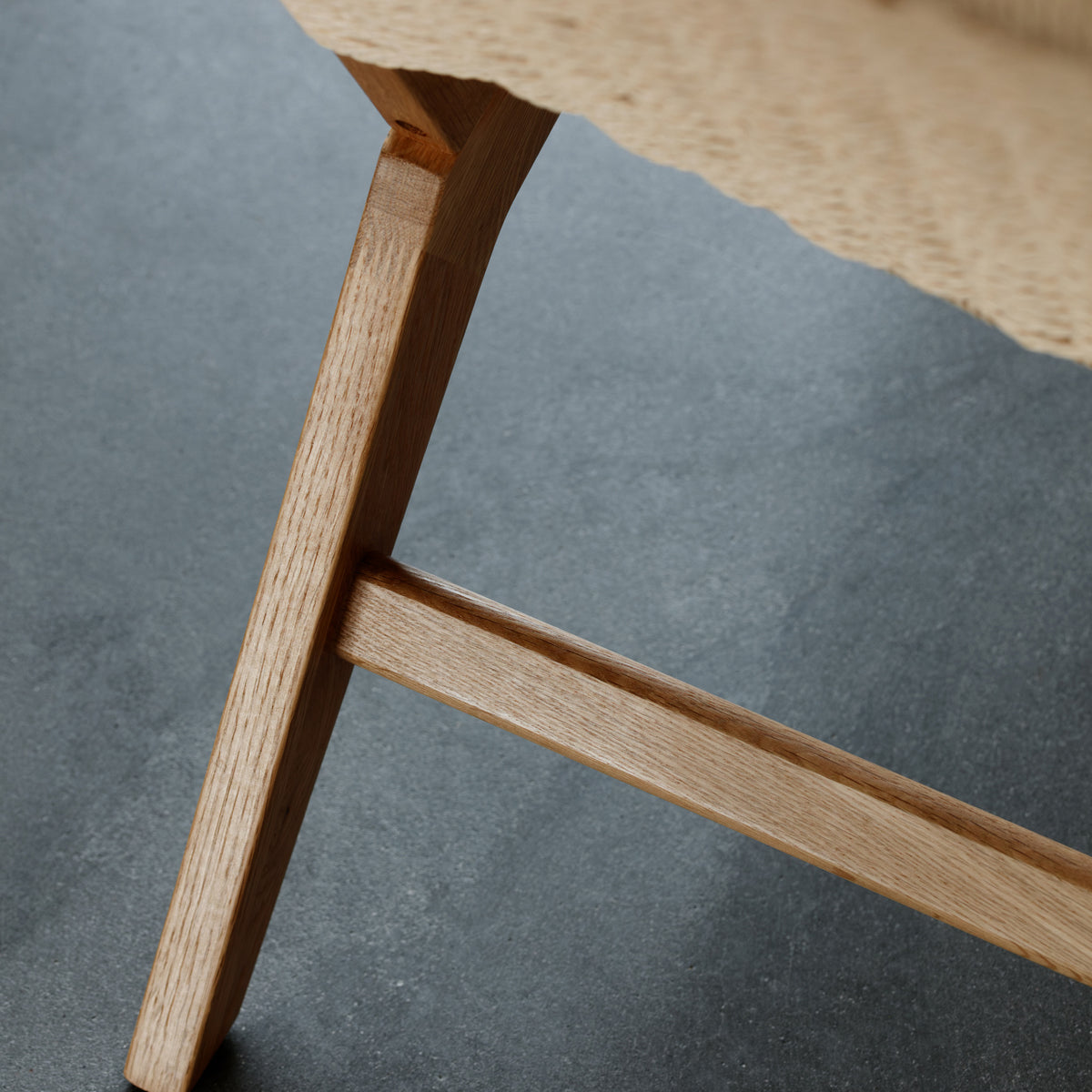 Eren Lounge Chair with Paper Plait Weave, Scandinavian Style – close-up of details and texture