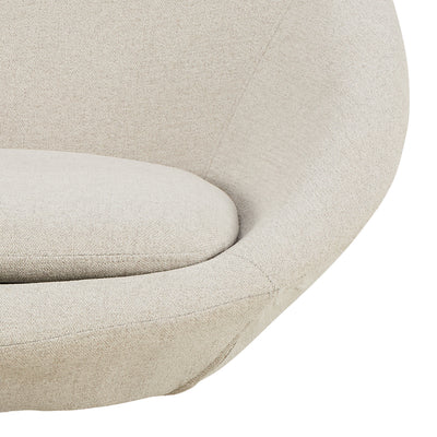 Otulo Swivel Armchair, Soft Style – close-up of details and texture