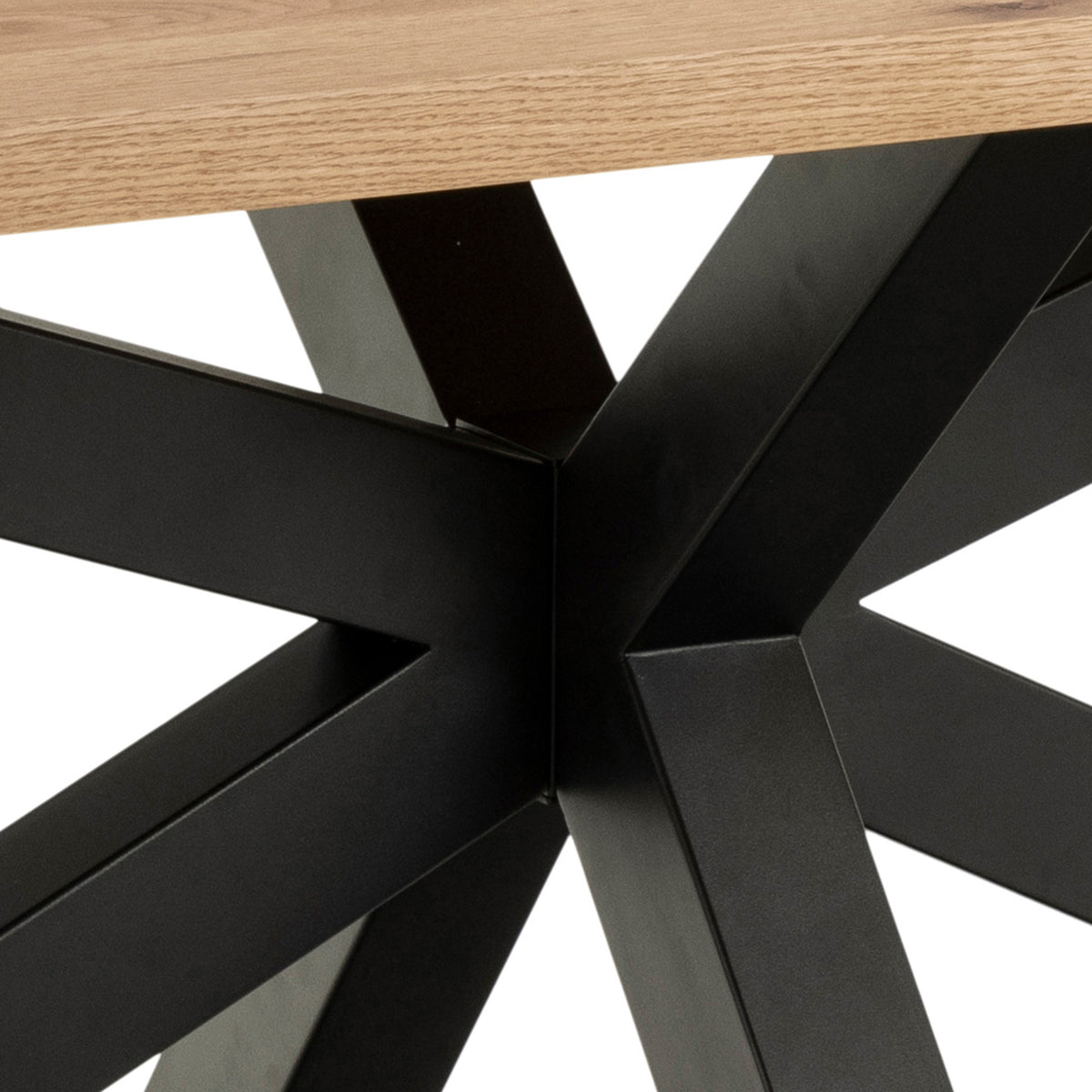 Oryss Oak Dining Table 220x76 cm, Industrial Style – close-up of details and texture