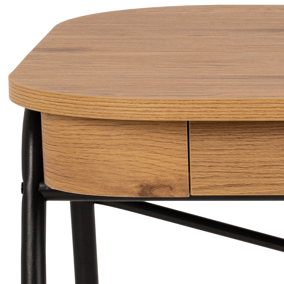 Astel Desk 120x60 with 2 Drawers, Modern Style – close-up of details and texture