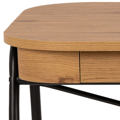 Astel Desk 120x60 with 2 Drawers, Modern Style – close-up of details and texture