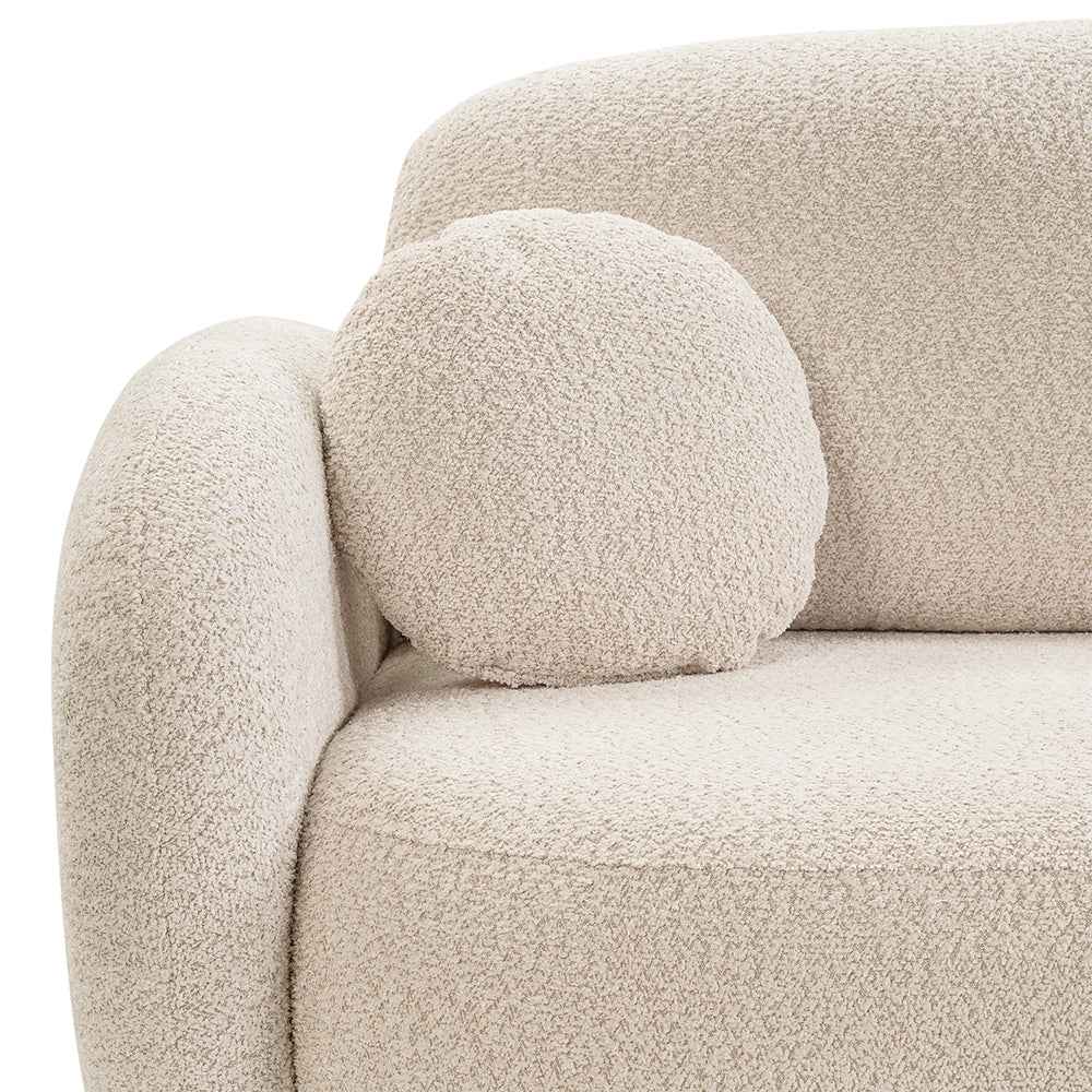Olemo 4 Seater Corner Sofa Bed, Minimalist Style, Abriamo Fabric – close-up of details and texture